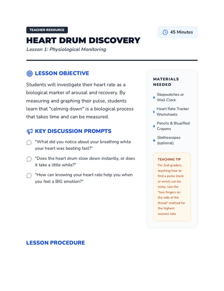 Heart Rate Teacher Guide