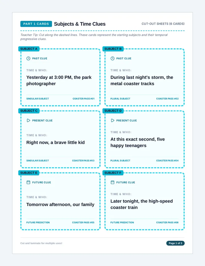 Board Match Ride Cards