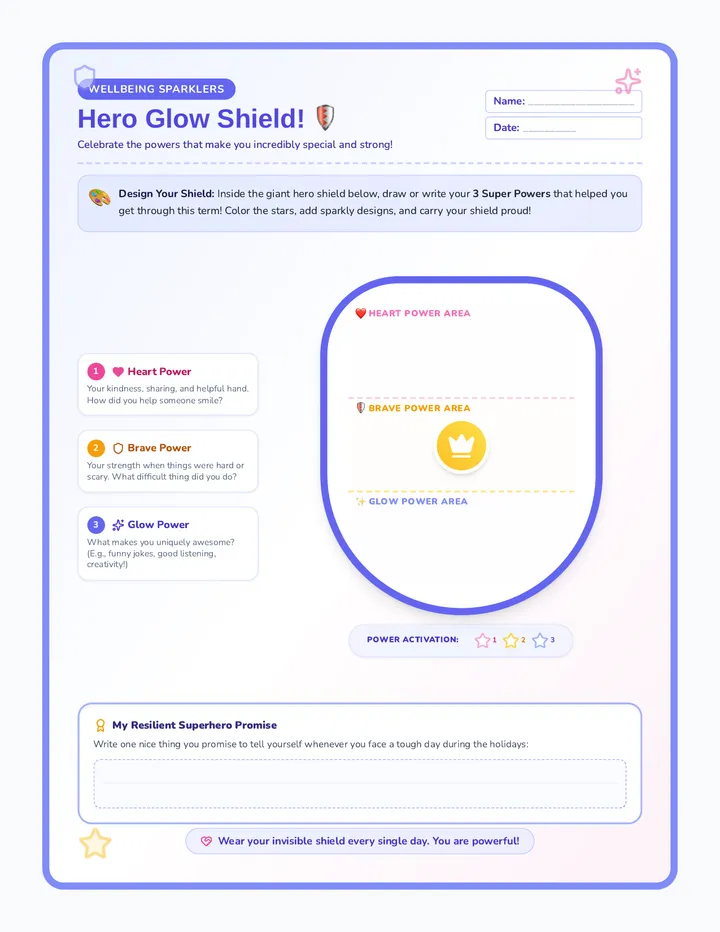 Hero Glow Badge Sheet