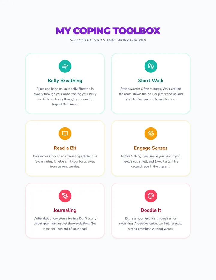 Coping Strategies Activity Cards