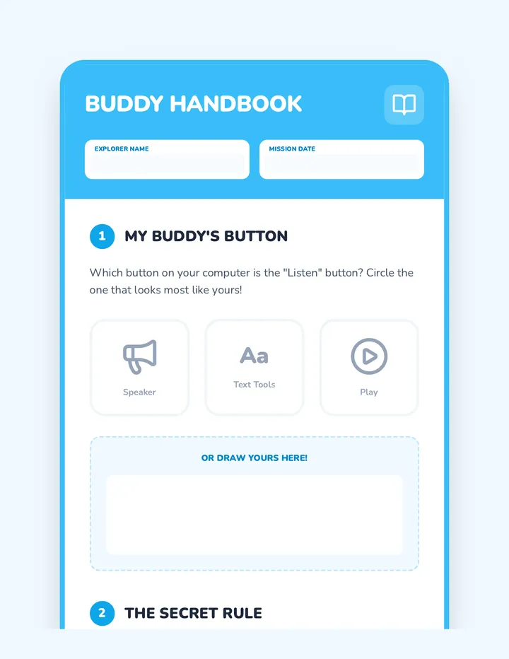 Digital Buddy Handbook Worksheet