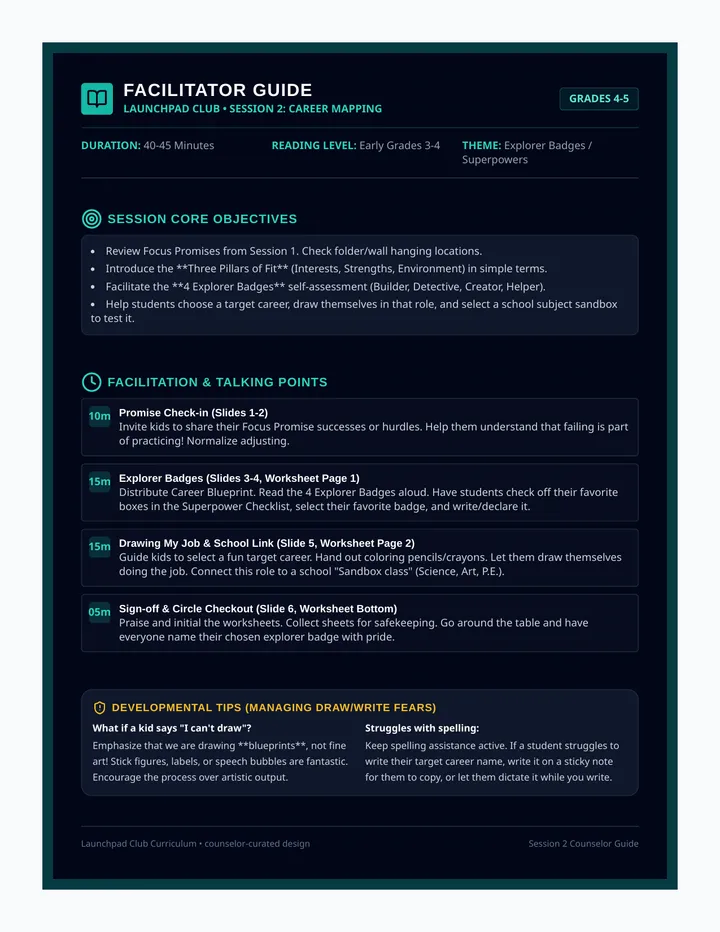 Career Mapping Facilitator Guide