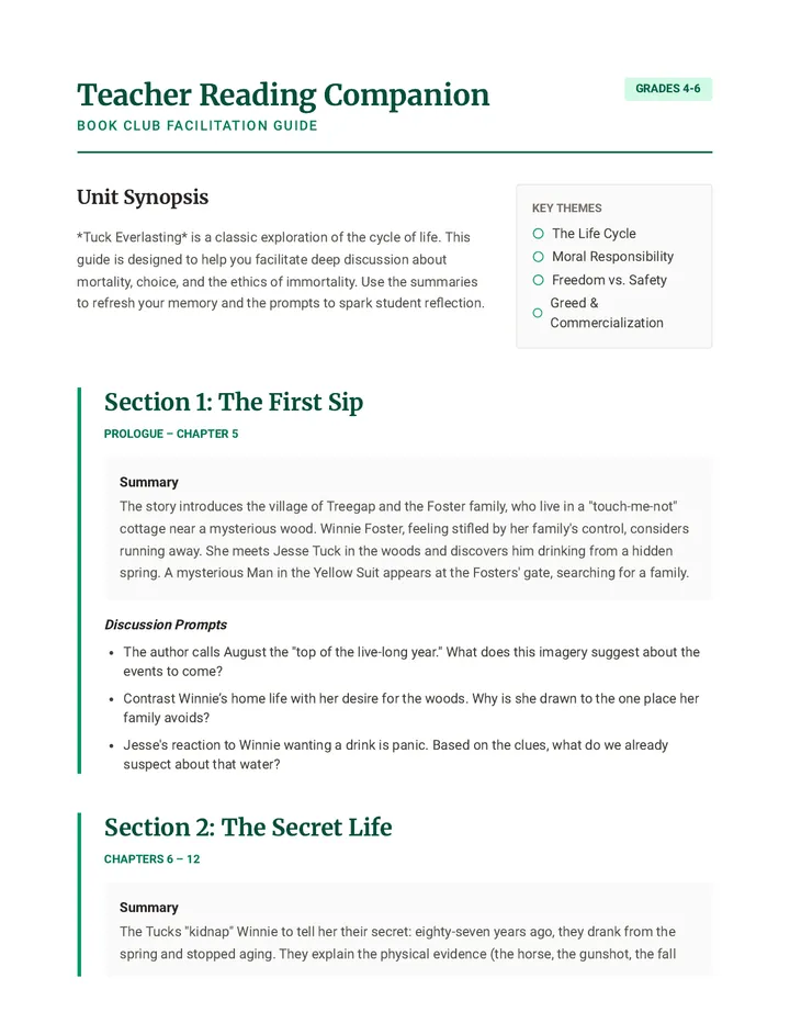 Reading Companion Teacher Guide