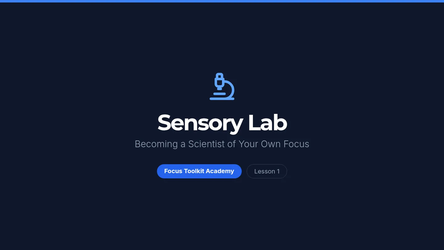 Sensory Lab Slides