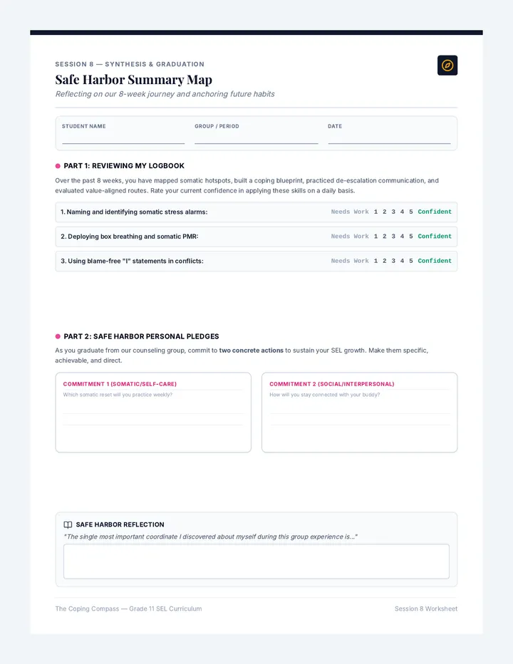 Session 8 Safe Harbor Worksheet
