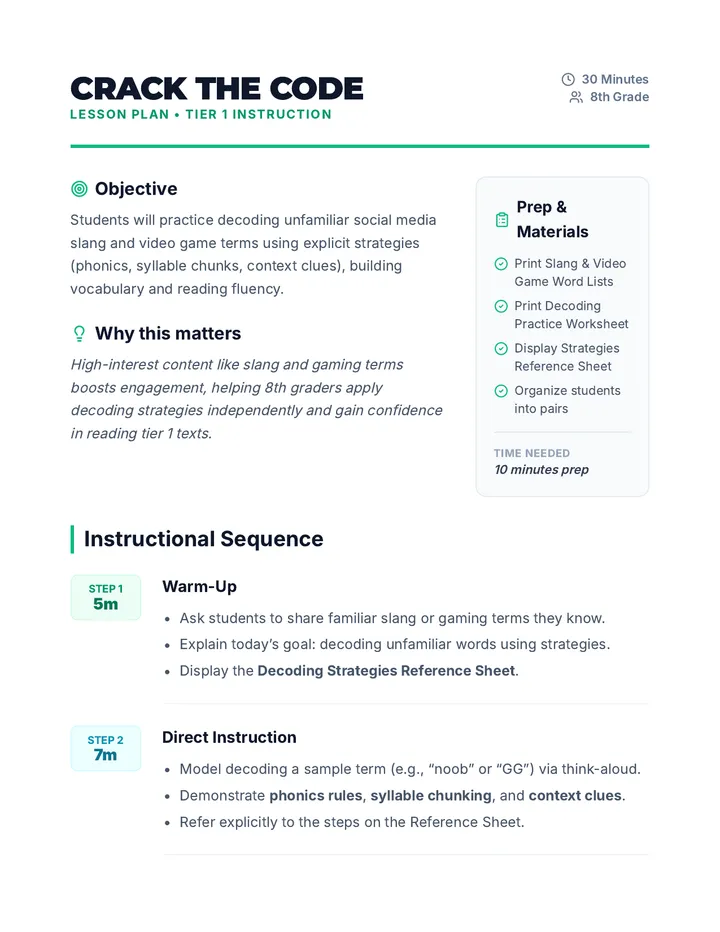 Crack the Code • Lesson • Lenny.com
