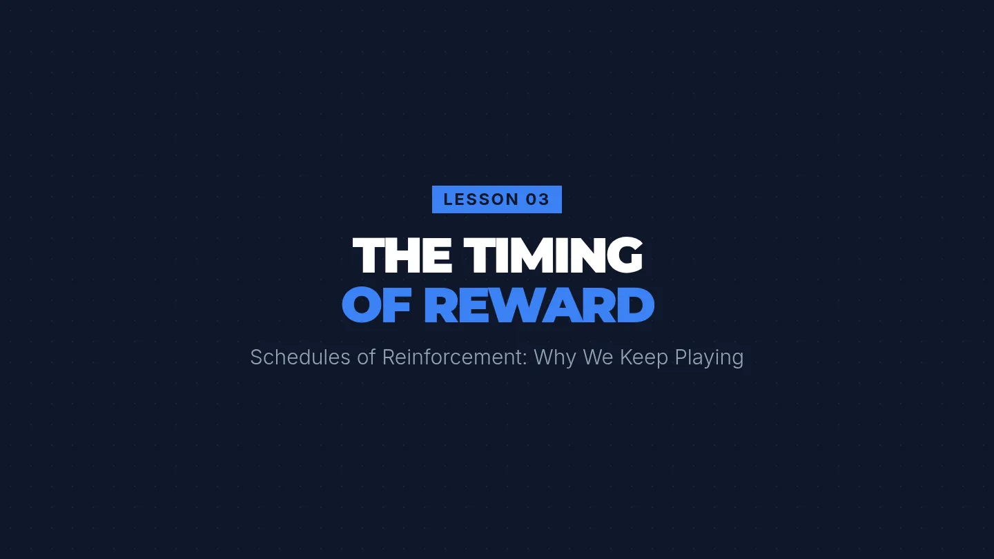 The Timing of Reward Slides