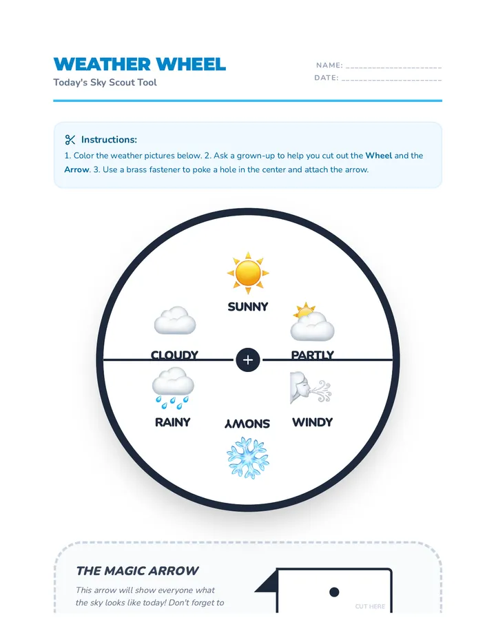 Weather Wheel Activity