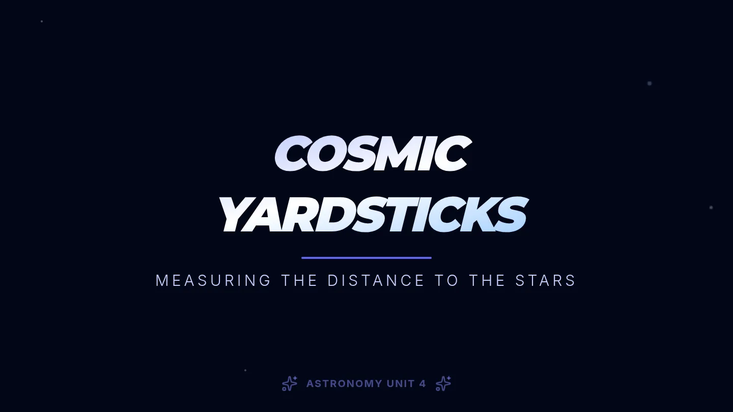 Cosmic Yardsticks Presentation Slides