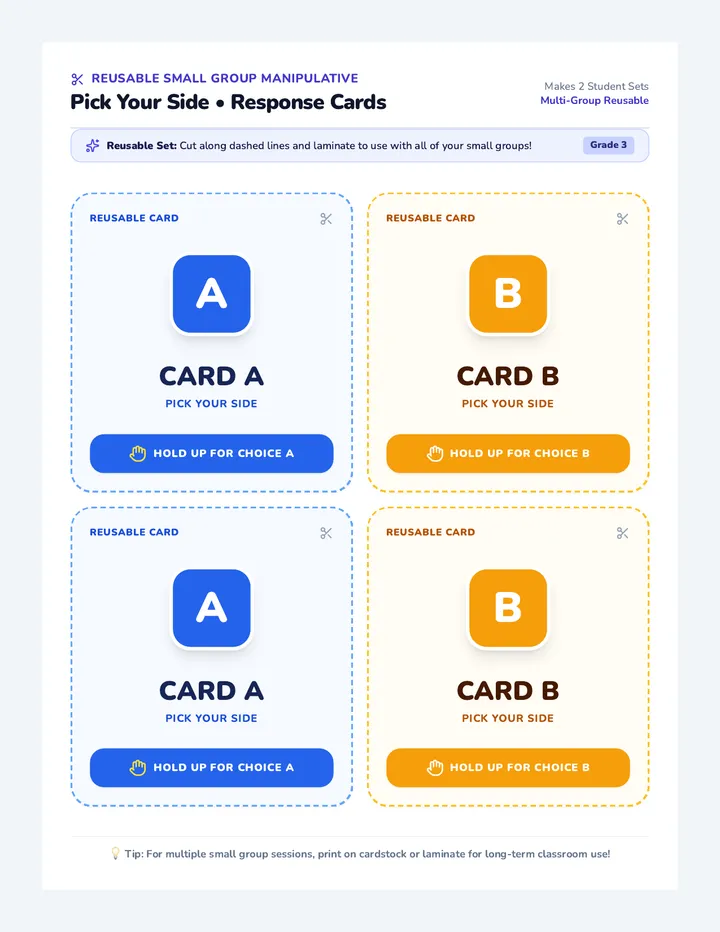 Pick Your Side Cards