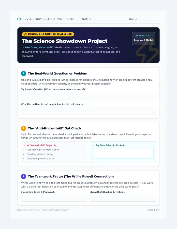 Science Showdown Project Packet