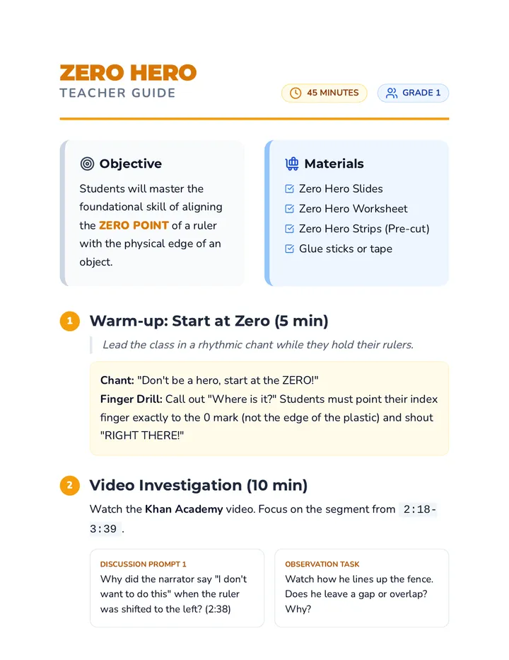 Zero Hero Teacher Guide