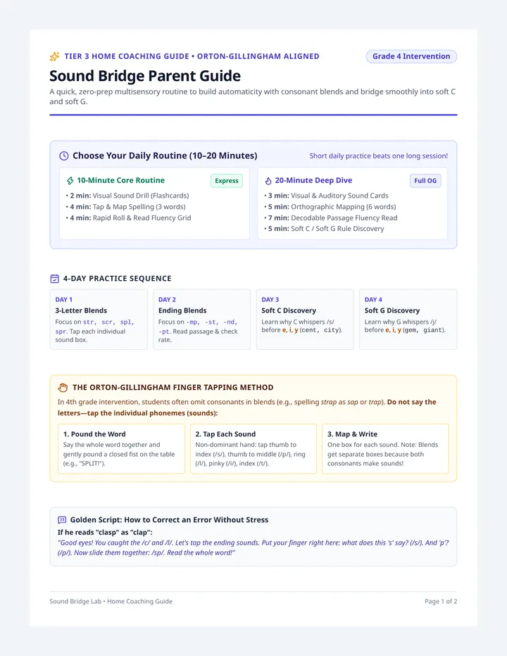 Sound Bridge Parent Guide