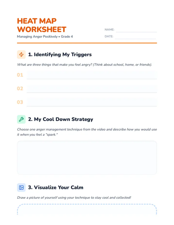 Heat Map Worksheet