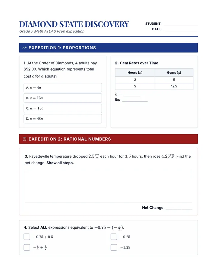 Diamond State Discovery Worksheet