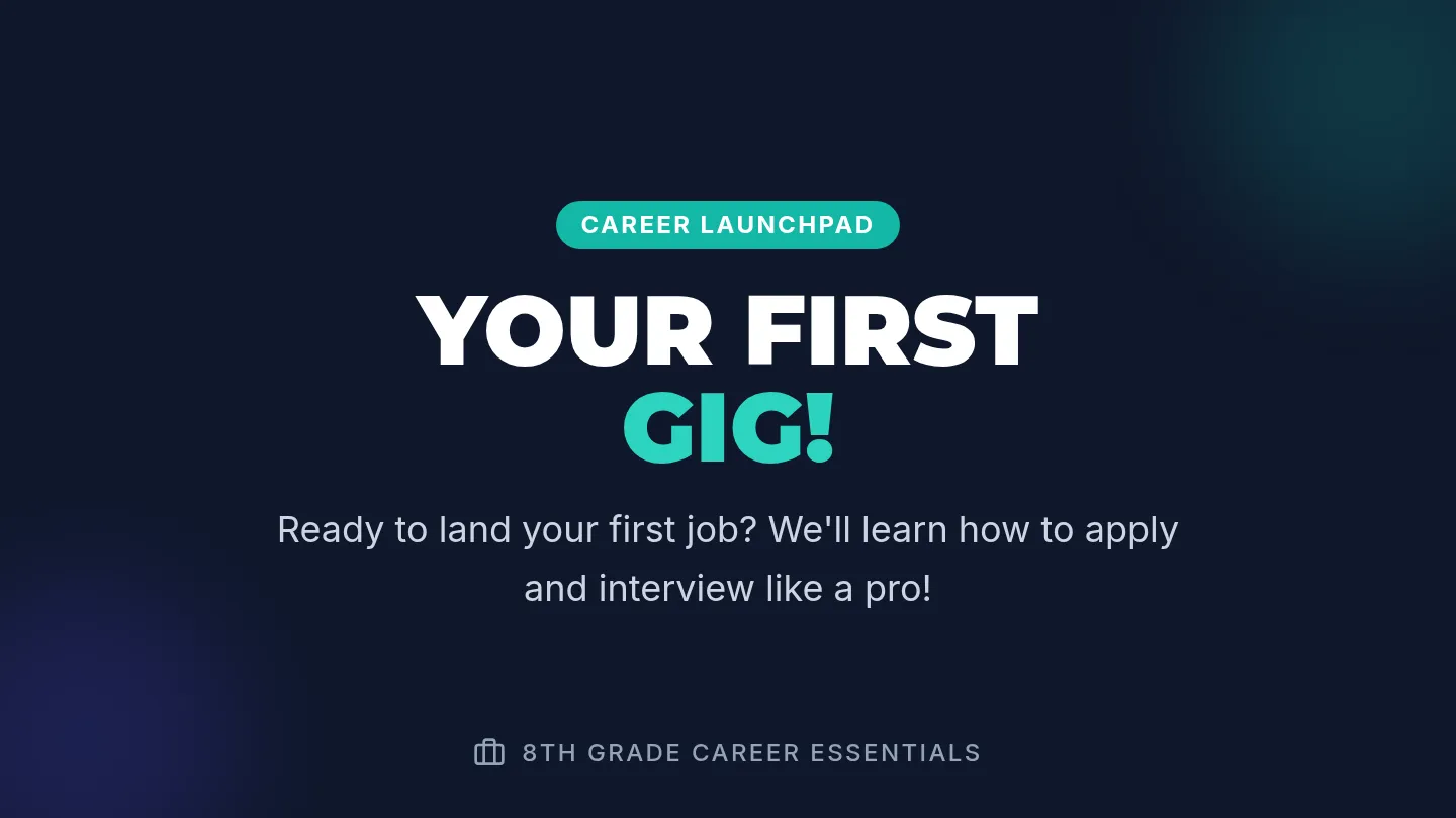 Your First Gig Slide Deck