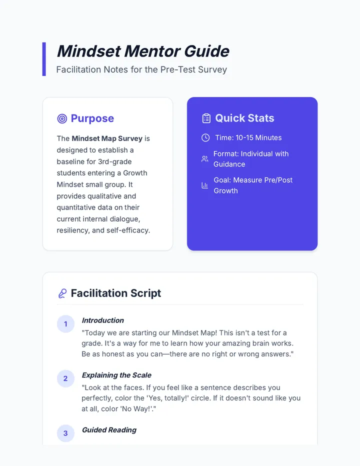 Mindset Mentor Guide