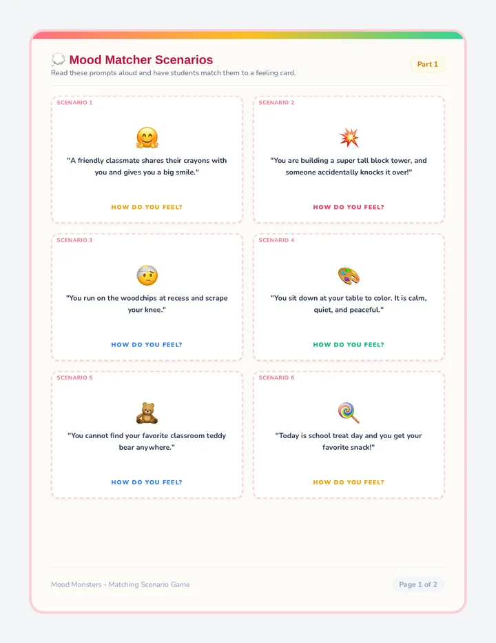Mood Matcher Cards