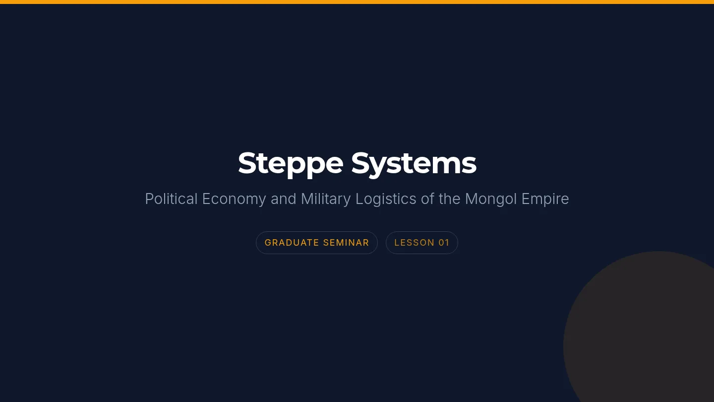 Steppe Systems Slides