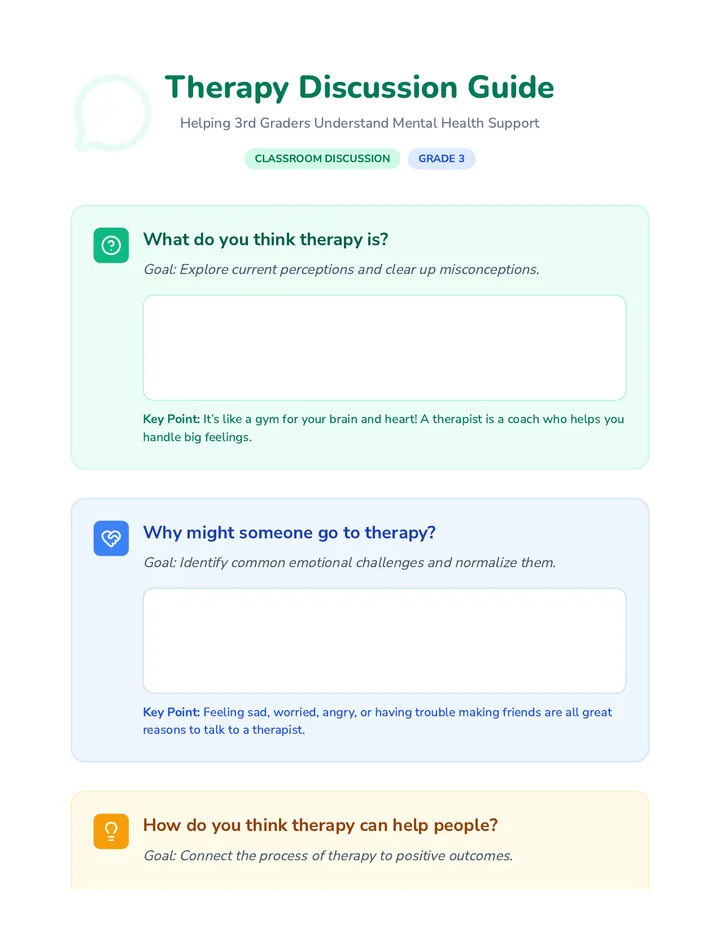 Therapy Discussion Guide