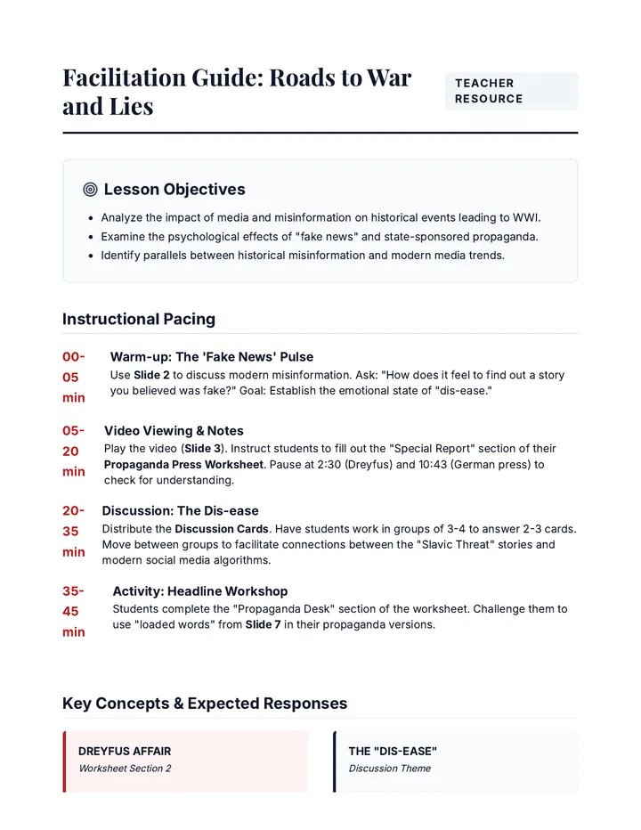 Propaganda Facilitation Guide
