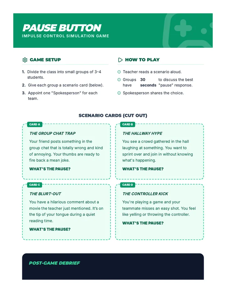 Pause Button Game Kit