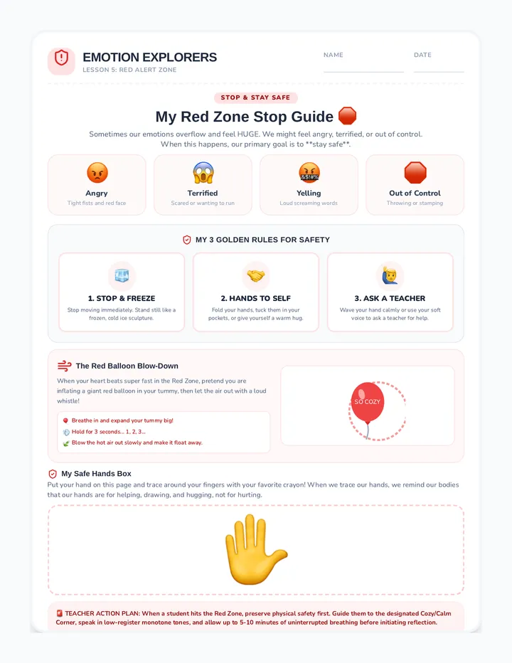 Red Alert Stop Poster