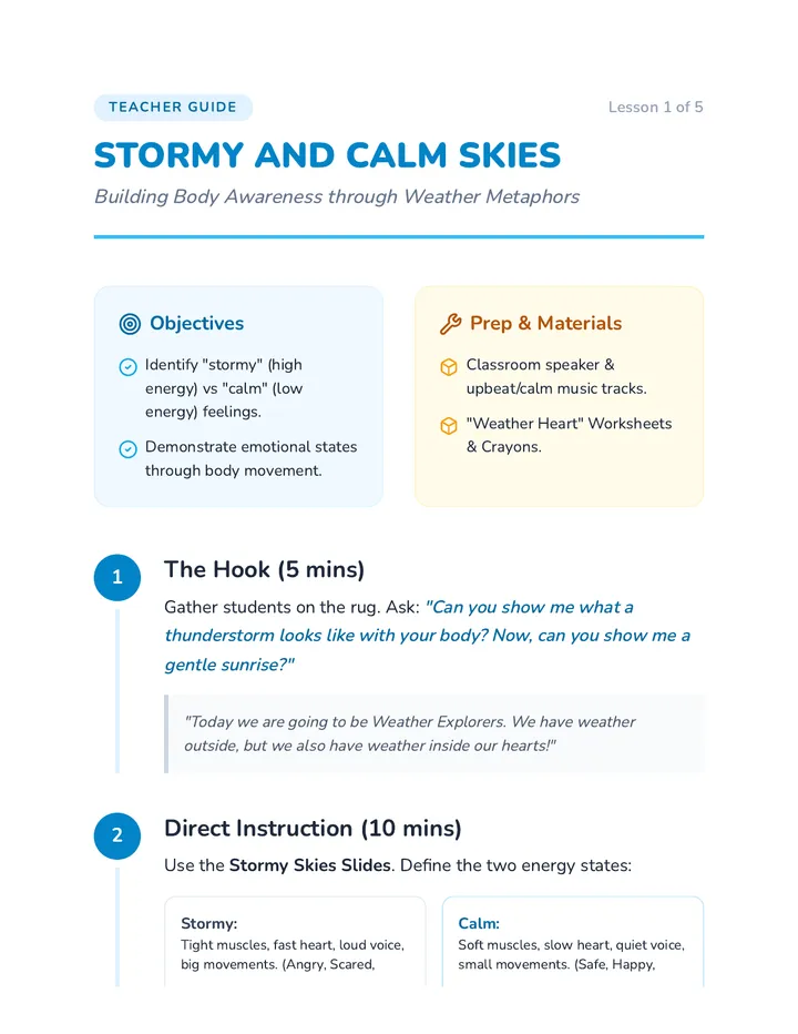 Stormy Skies Facilitator Guide