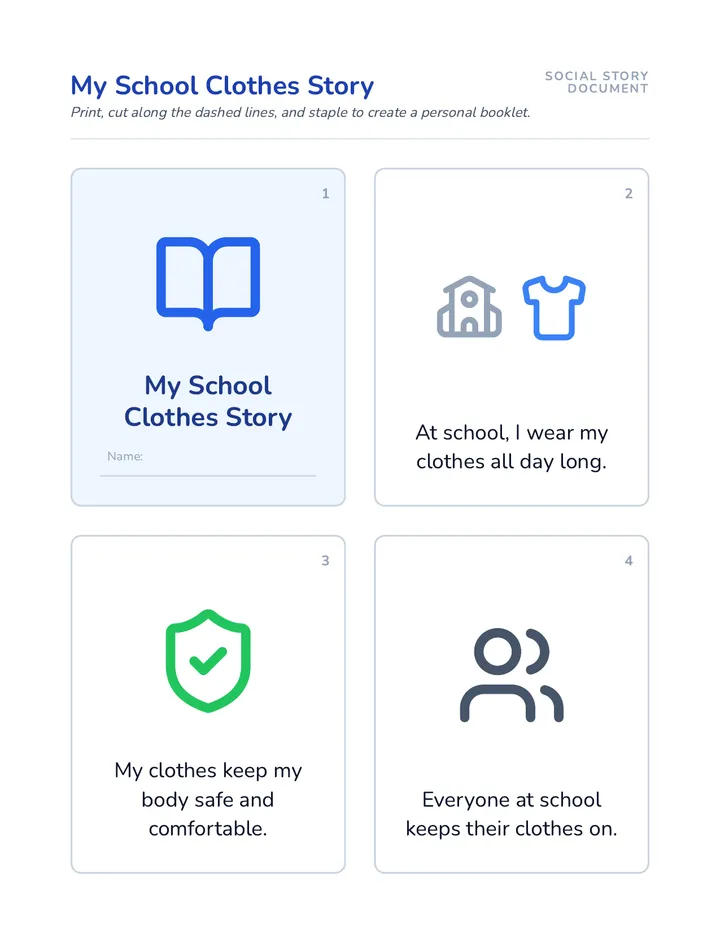 My School Clothes Story Document
