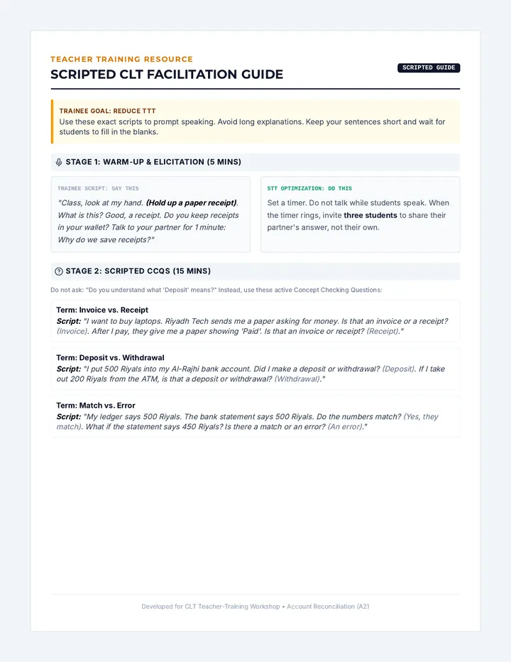 CLT Teacher Scripted Guide