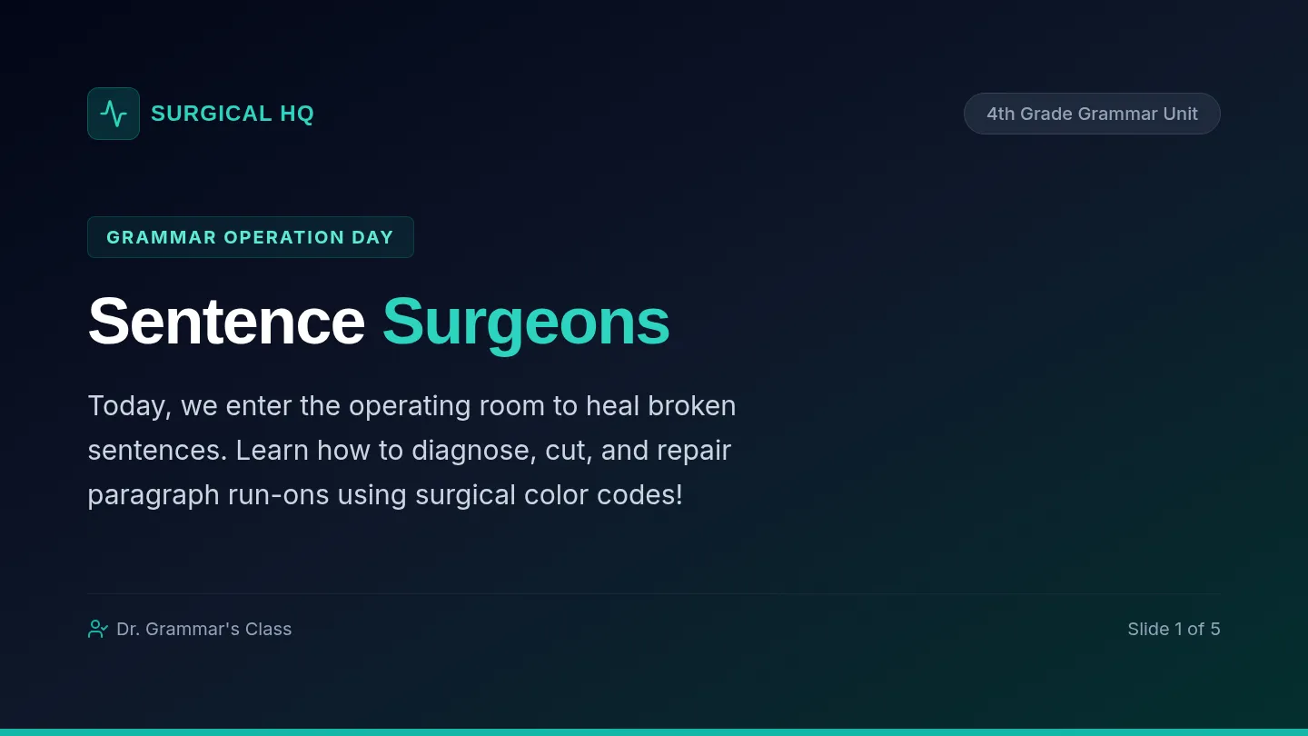 Sentence Surgeons Slides