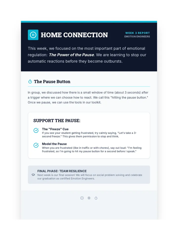Pause Power Home Brief