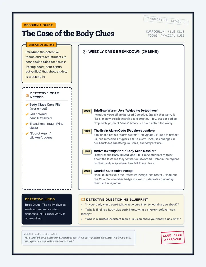 Body Clues Session Guide
