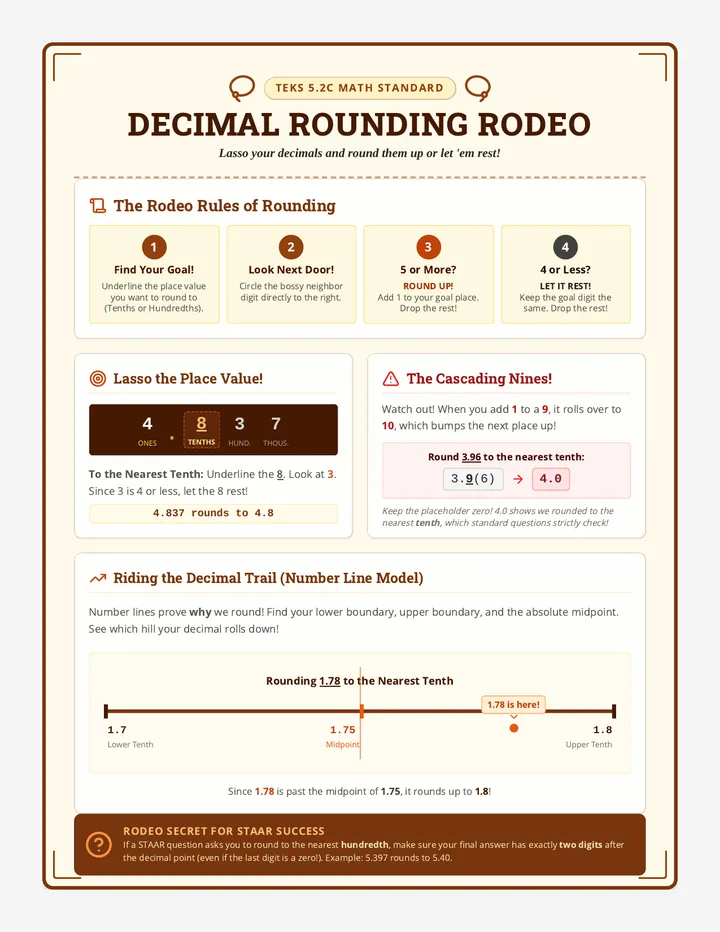 Decimal Rounding Anchor Chart