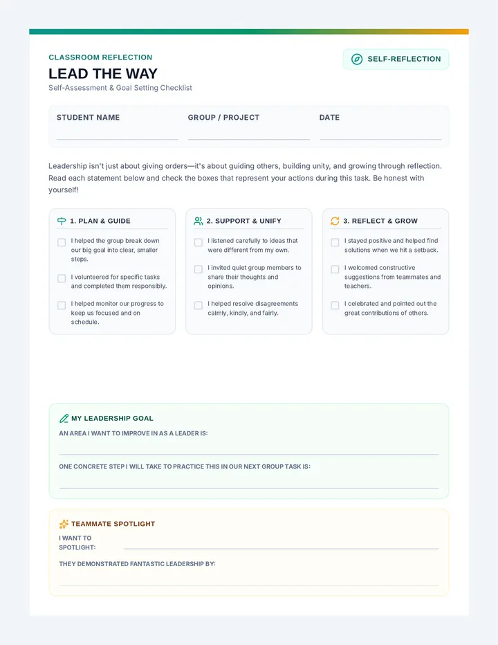 Leadership Self-Assessment Checklist