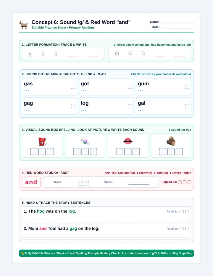 Goat Practice Worksheet