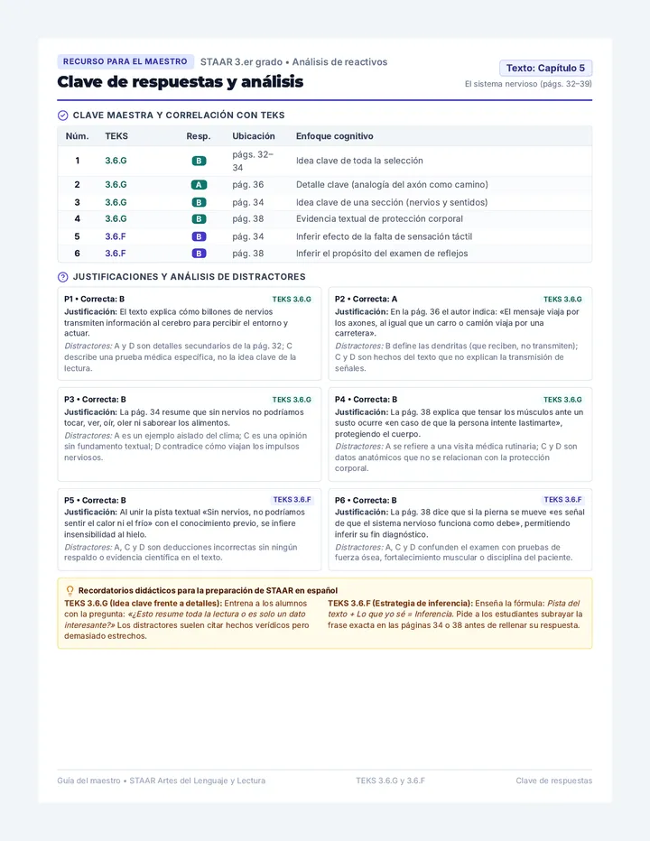 Nervous System Answer Key