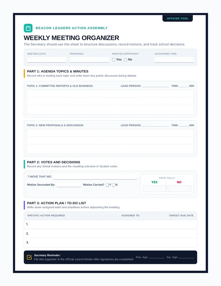 Meeting Agenda Template