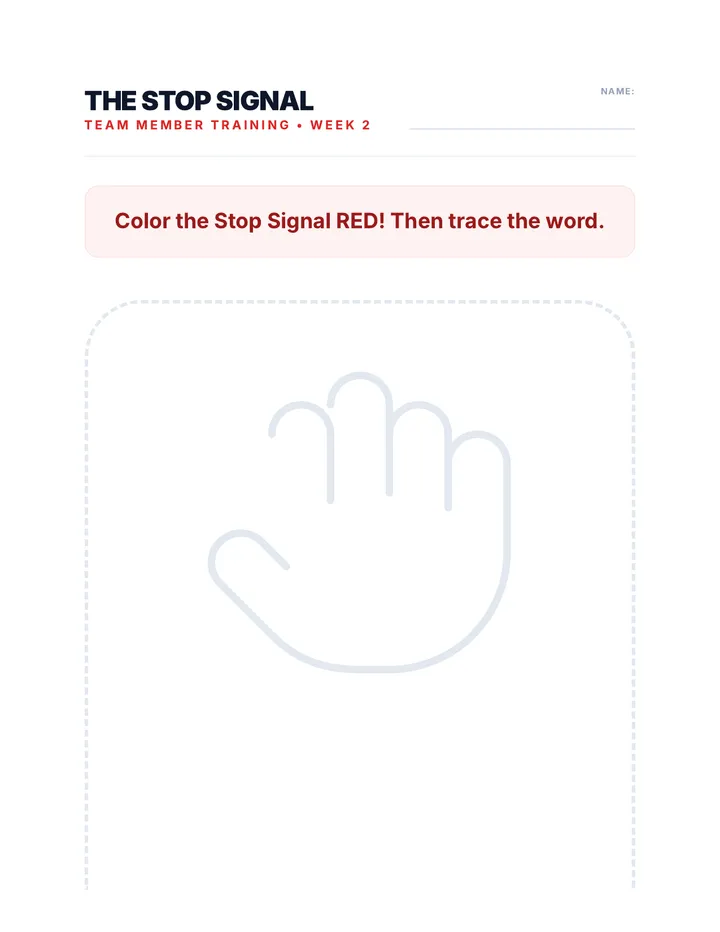 Stop Signal Training Pack