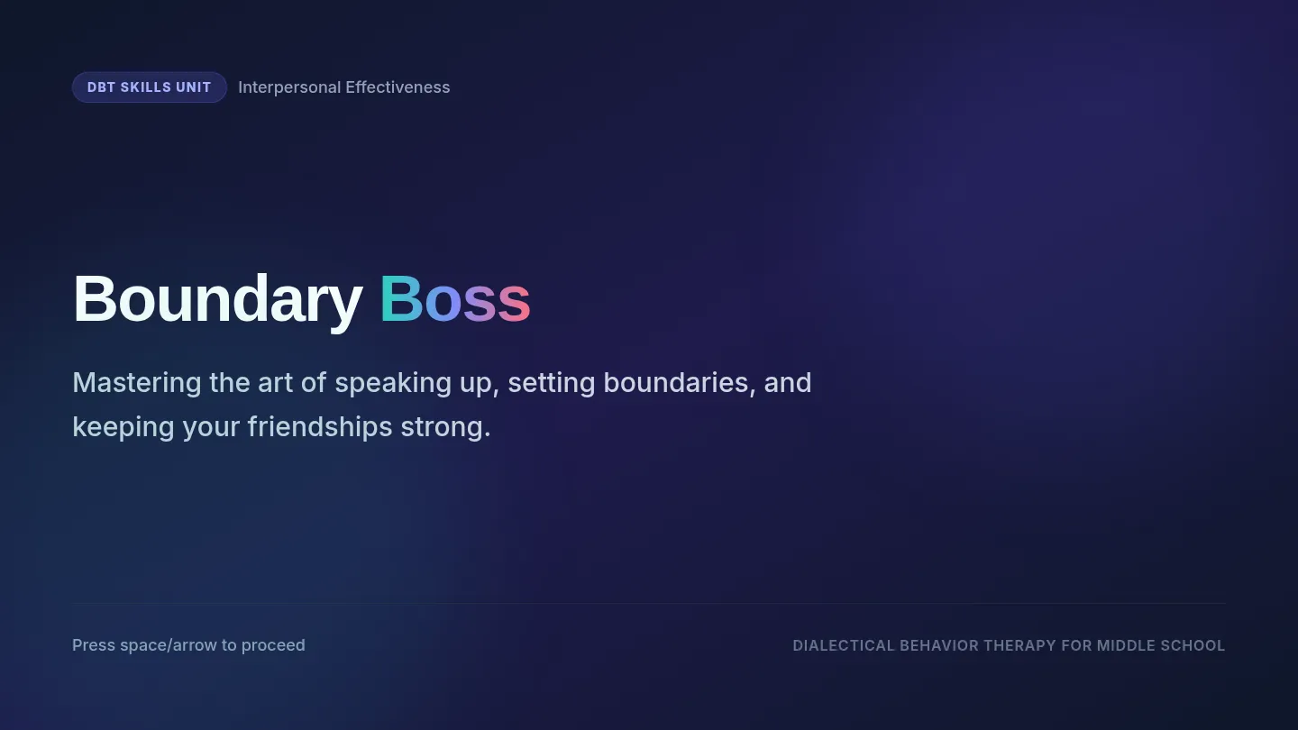 Boundary Boss Presentation Slides
