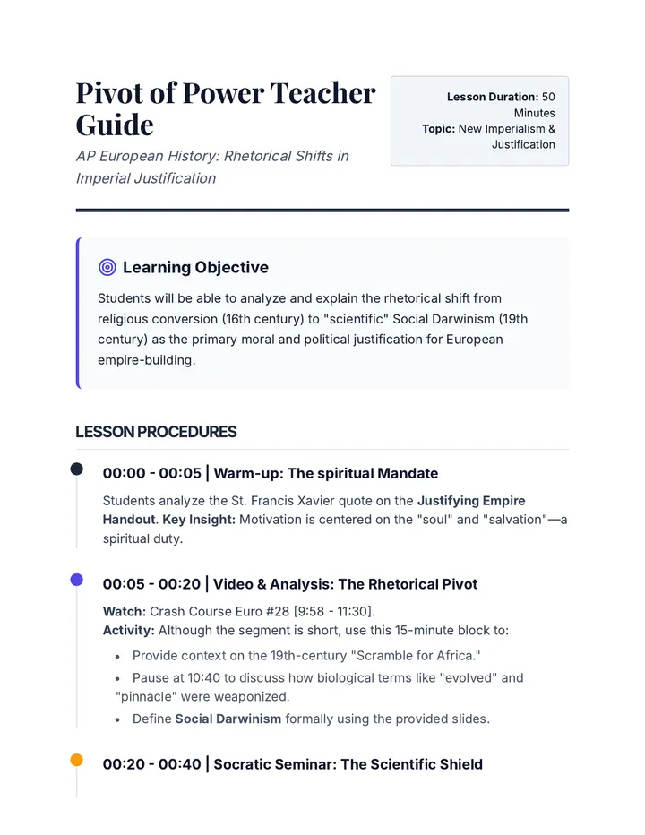 Scientific Shields Teacher Guide