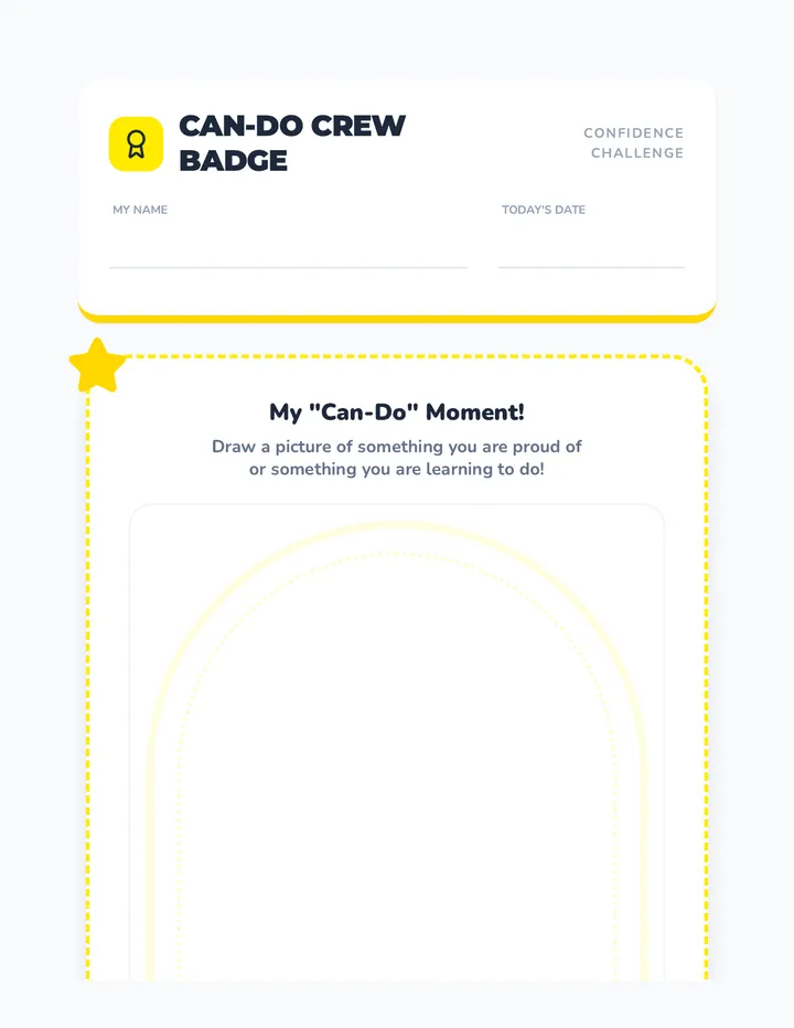 Can-Do Crew Badge Activity