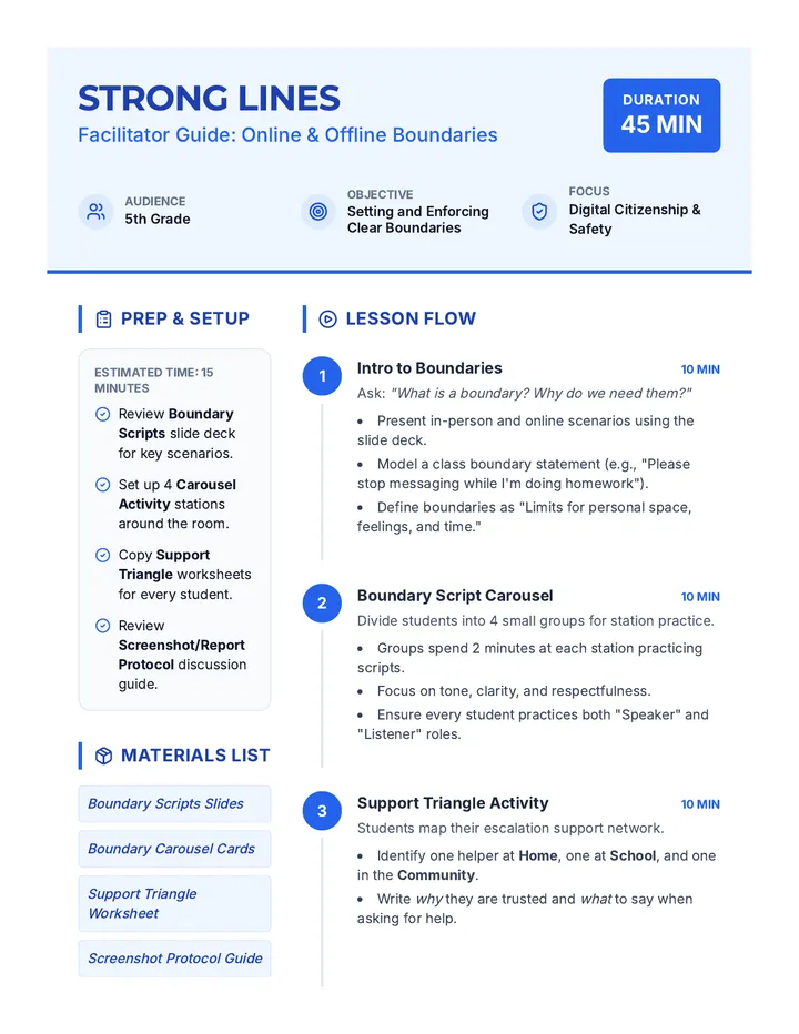 Strong Lines Guide