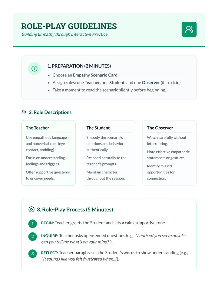 Role-Play Guidelines