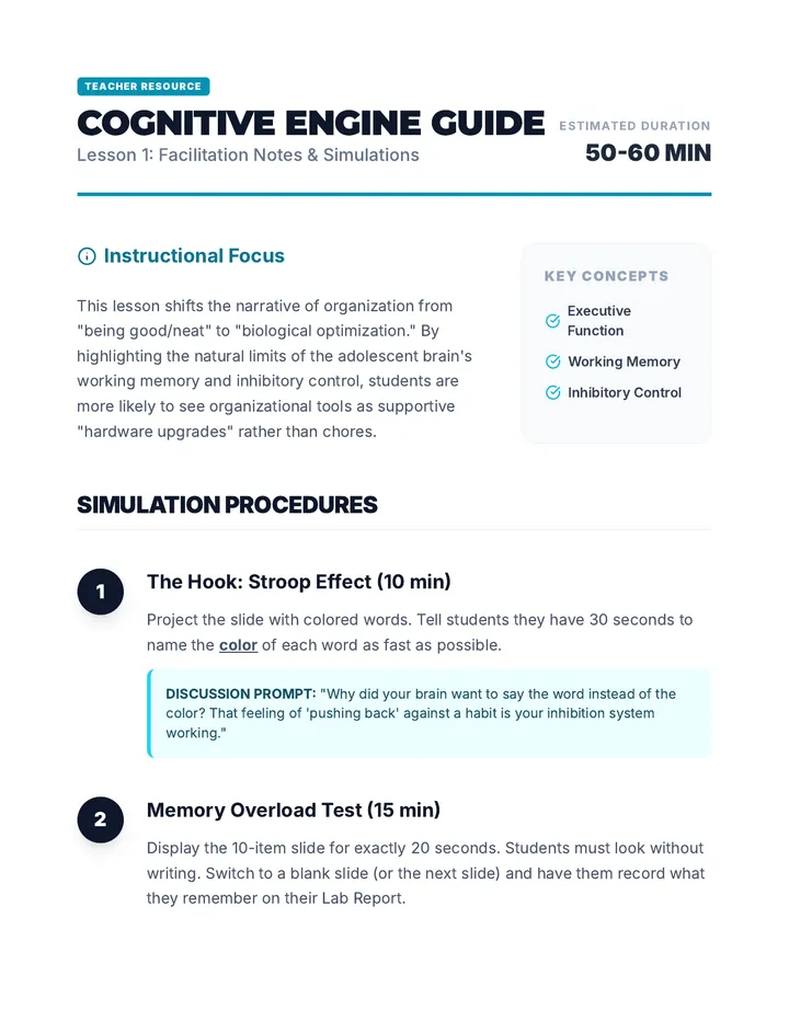 Cognitive Engine Facilitator Guide