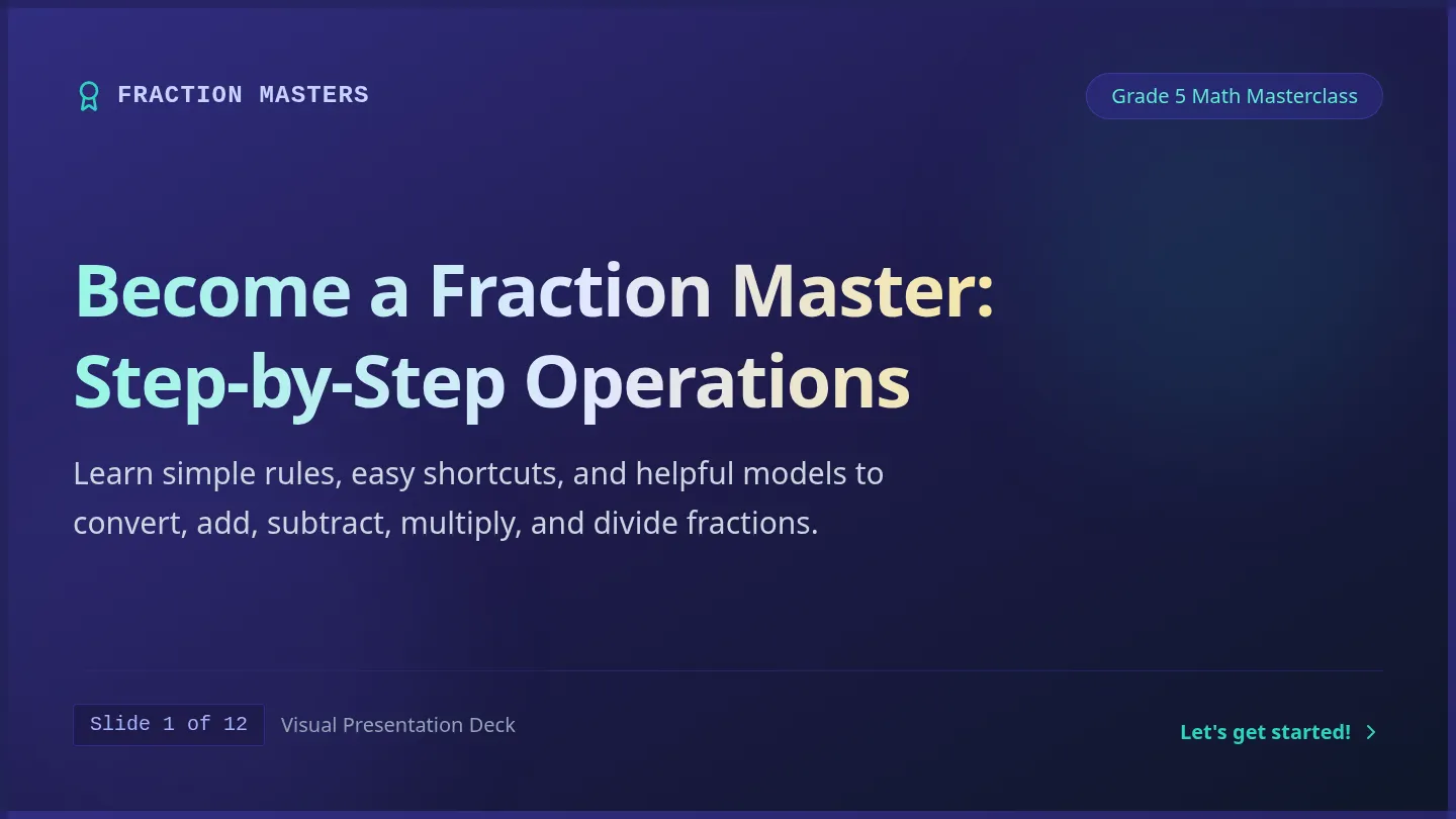 Fraction Masters Slides