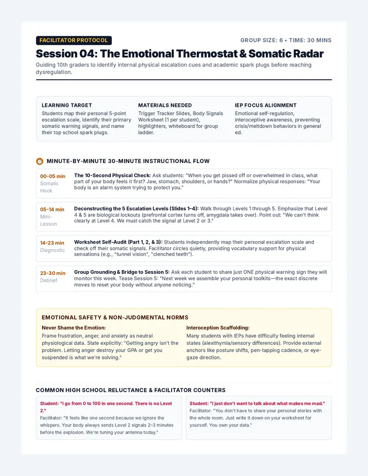 Emotional Thermostat Facilitator Guide