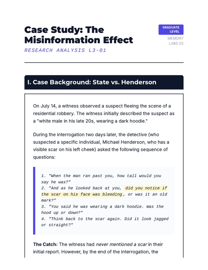 Memory Suggestion Case Study