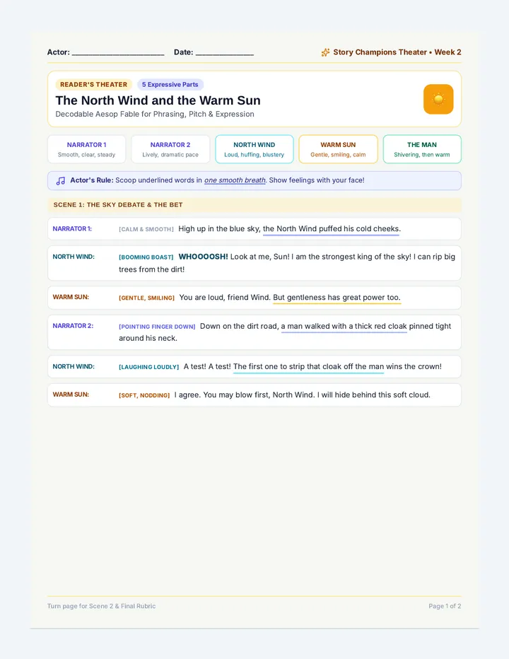 Sun Wind Theater Script