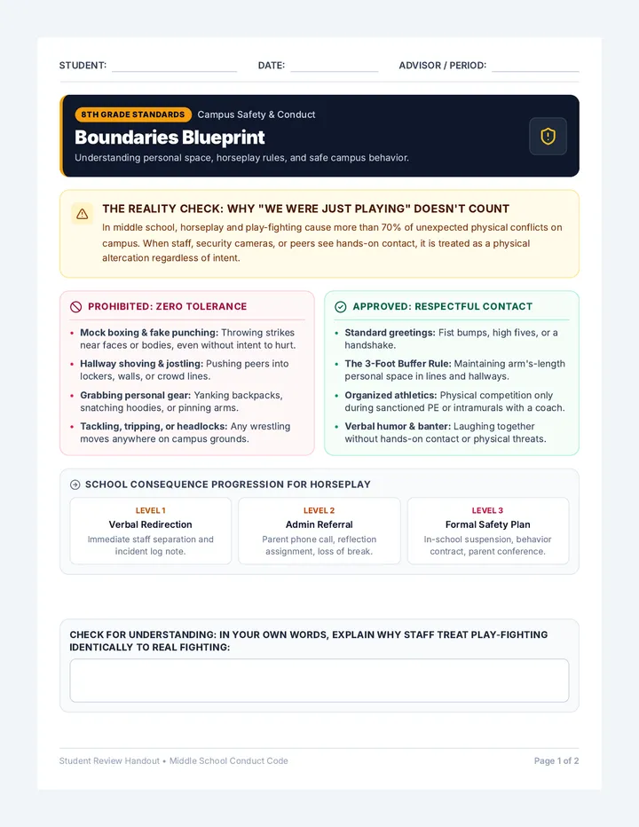 Boundaries Blueprint Review Sheet